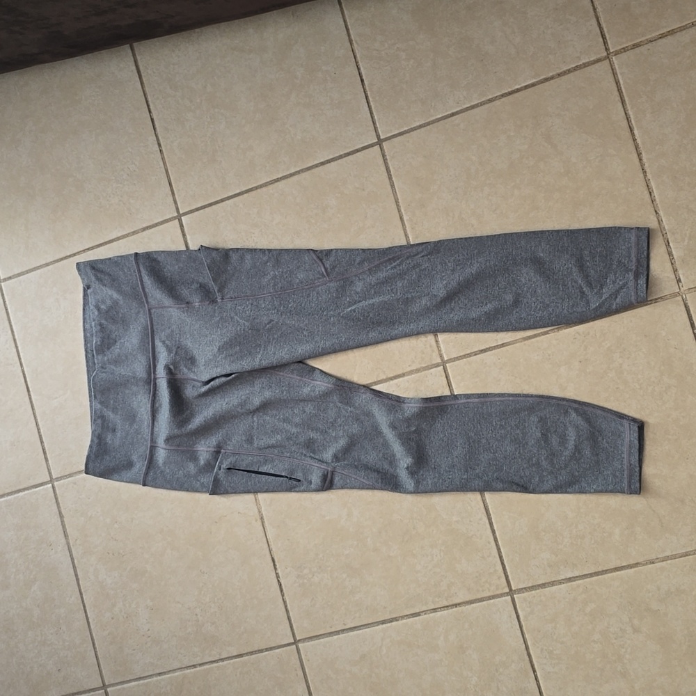 Athleta Up For Anything 7/8 Heather Gray Legging- S